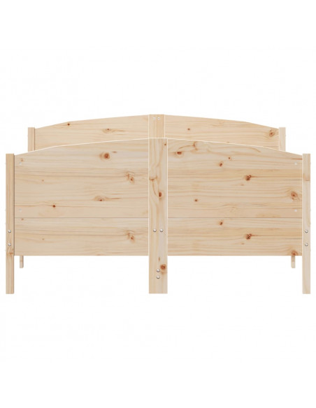 Giroletto con Testiera 140x190 cm in Legno Massello di Pino