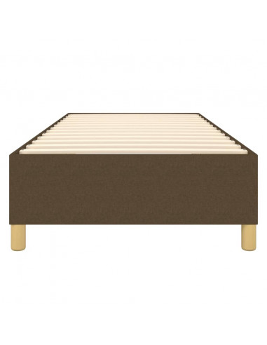 Giroletto a Molle Marrone Scuro 90x200 cm in Tessuto