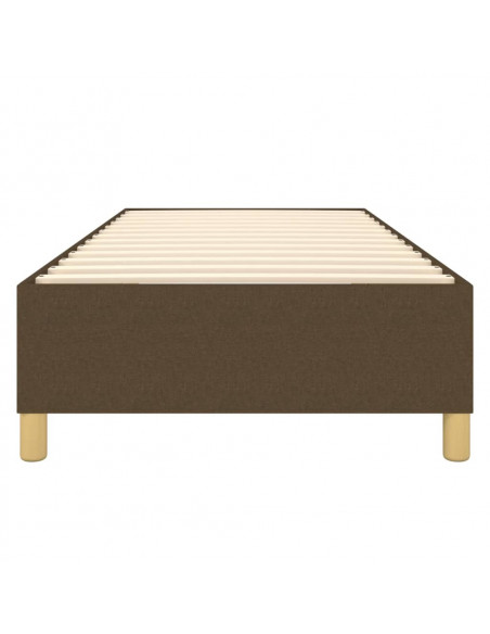 Giroletto a Molle Marrone Scuro 90x200 cm in Tessuto