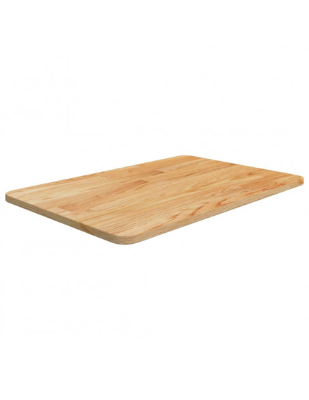 Piano Bagno Marrone Chiaro 60x40x1,5cm Legno Massello Trattato