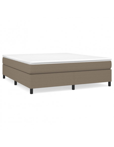 Giroletto a Molle con Materasso Tortora 180x200 cm in Tessuto