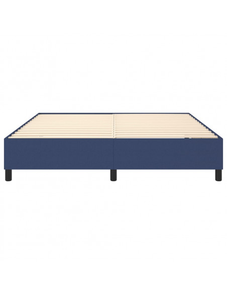Giroletto a Molle Blu 180x200 cm in Tessuto