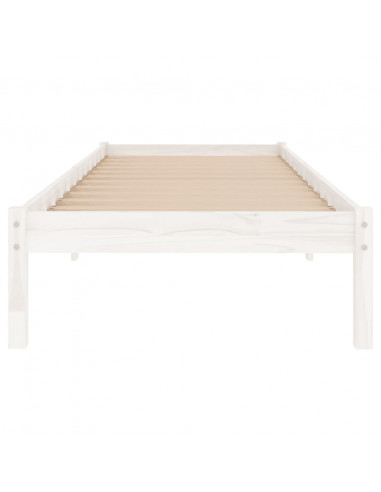 Giroletto Bianco in Legno Massello 90x190 cm Single