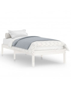 Giroletto Bianco in Legno Massello 75x190 cm Small Single 2