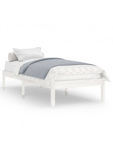 Giroletto Bianco in Legno Massello 75x190 cm Small Single