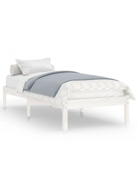 Giroletto Bianco in Legno Massello 75x190 cm Small Single