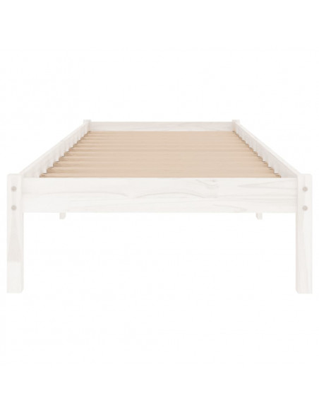 Giroletto Bianco in Legno Massello 75x190 cm Small Single