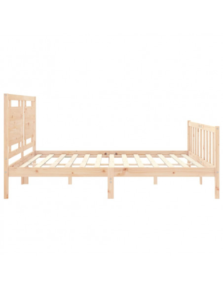 Giroletto con Testiera 180x200 cm in Legno Massello
