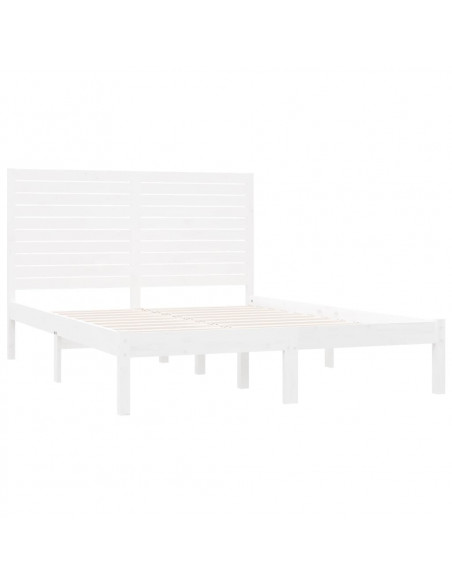 Giroletto Bianco in Legno Massello 160x200 cm