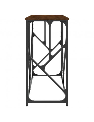 Tavolino Consolle Rovere Marrone 100x40x80 cm Legno Multistrato