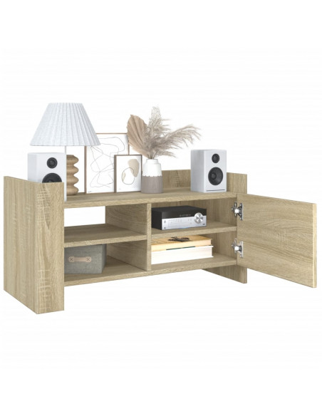 Mobile Porta TV Rovere Sonoma 80x35x40 cm in Legno Multistrato