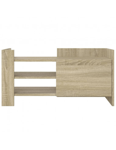 Mobile Porta TV Rovere Sonoma 80x35x40 cm in Legno Multistrato