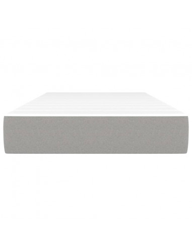 Materasso a Molle Insacchettate Grigio Chiaro 100x200x20 cm