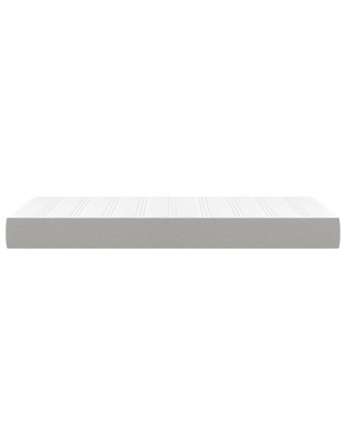 Materasso a Molle Insacchettate Grigio Chiaro 100x200x20 cm