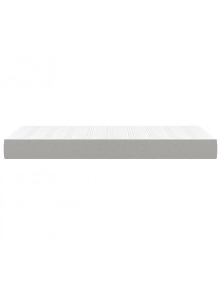Materasso a Molle Insacchettate Grigio Chiaro 100x200x20 cm