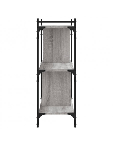 Libreria Grigio Sonoma 3 Ripiani 76x32x88 cm Legno Multistrato