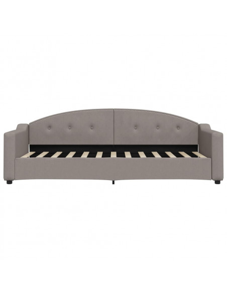 Letto da Giorno Tortora 80x200 cm in Tessuto