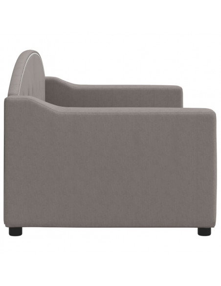 Letto da Giorno Tortora 80x200 cm in Tessuto
