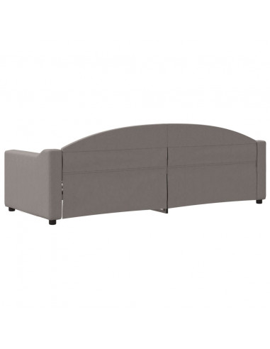 Letto da Giorno Tortora 80x200 cm in Tessuto