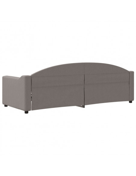 Letto da Giorno Tortora 80x200 cm in Tessuto