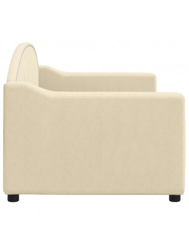 Letto da Giorno Crema 80x200 cm in Tessuto