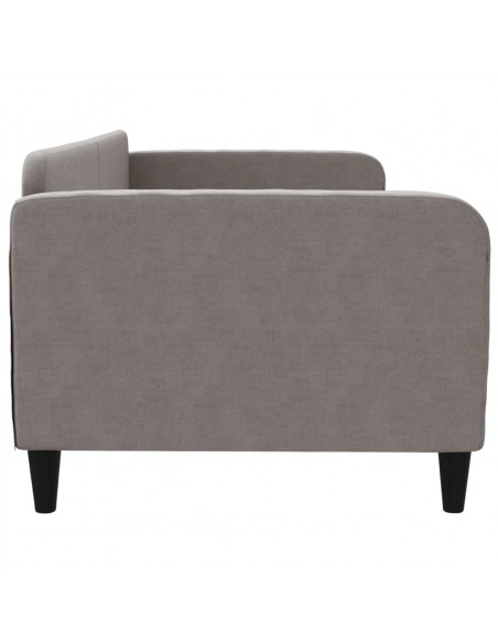 Letto da Giorno Tortora 90x200 cm in Tessuto