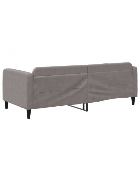 Letto da Giorno Tortora 90x200 cm in Tessuto