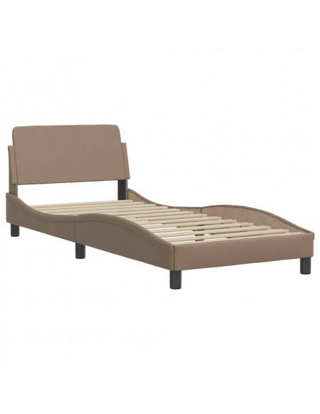 Giroletto con Testiera Cappuccino 90x200 cm in Similpelle