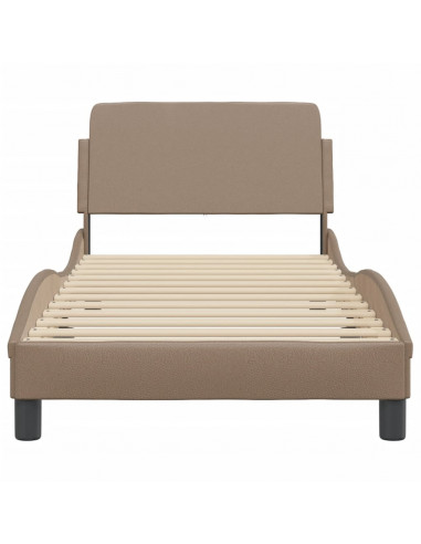 Giroletto con Testiera Cappuccino 90x200 cm in Similpelle