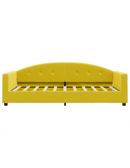 Letto da Giorno Giallo 80x200 cm in Velluto