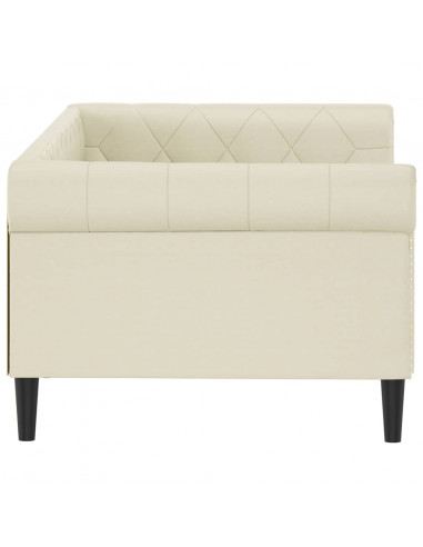 Letto da Giorno Crema 80x200 cm in Similpelle