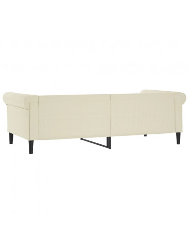 Letto da Giorno Crema 80x200 cm in Similpelle
