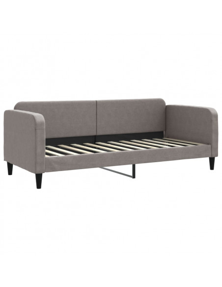 Letto da Giorno Tortora 80x200 cm in Tessuto