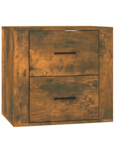 Comodino a Muro Rovere Fumo 50x36x47 cm 2