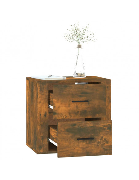 Comodino a Muro Rovere Fumo 50x36x47 cm