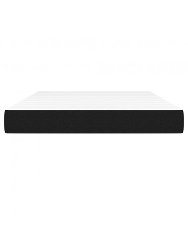 Materasso a Molle Insacchettate Nero 140x200x20 cm in Tessuto