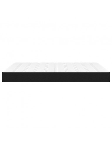Materasso a Molle Insacchettate Nero 140x200x20 cm in Tessuto