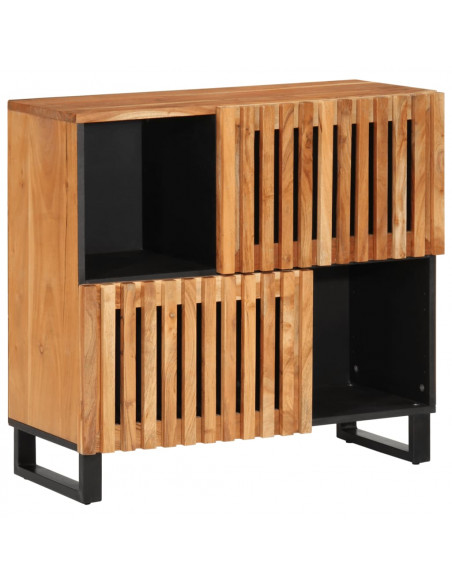 Credenza 80x34x75 cm in Legno Massello di Acacia