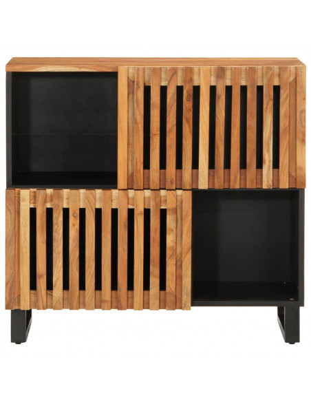 Credenza 80x34x75 cm in Legno Massello di Acacia