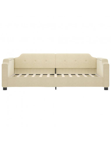Letto da Giorno Crema 80x200 cm in Tessuto