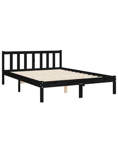 Giroletto con Testiera Nero Double in Legno Massello