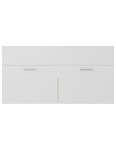 Mobile Sottolavabo Bianco Rovere Sonoma 90x38,5x46 Multistrato