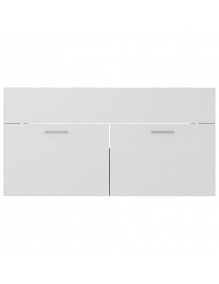 Mobile Sottolavabo Bianco Rovere Sonoma 90x38,5x46 Multistrato