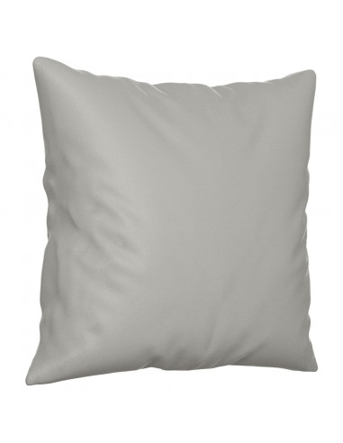 Divano a 3 Posti con Cuscini Grigio Chiaro 180 cm Microfibra