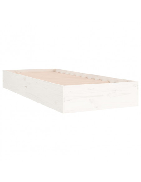 Giroletto Bianco in Legno Massello 90x190 cm Single