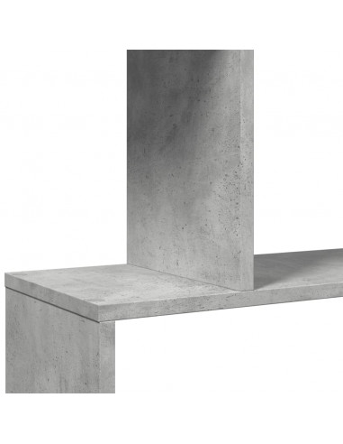 Libreria Divisorio 4 Ripiani Grigio 70x24x129 cm Truciolato