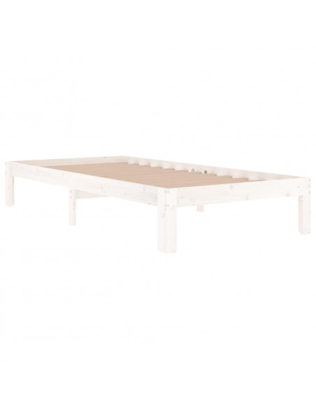 Giroletto Bianco in Legno Massello 90x190 cm Single