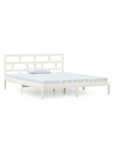 Giroletto Bianco 120x190 cm Small Double in Legno Massello 2