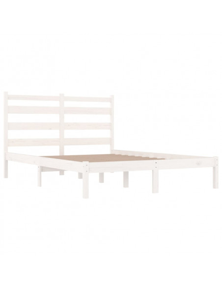 Giroletto Bianco Legno Massello di Pino 120x190cm Small Double