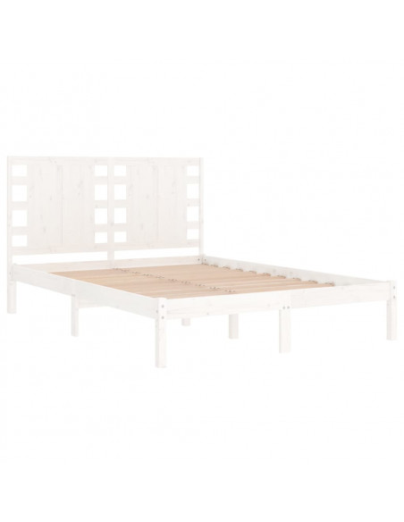 Giroletto Bianco in Legno Massello 120x190 cm Small Double